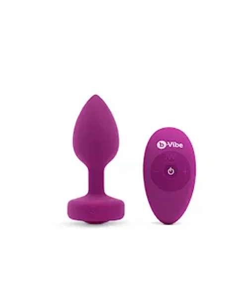 B-vibe Vibrating Jewel Plug - 3.8 Inch - Fuchsia - S/m — image 10 of 16