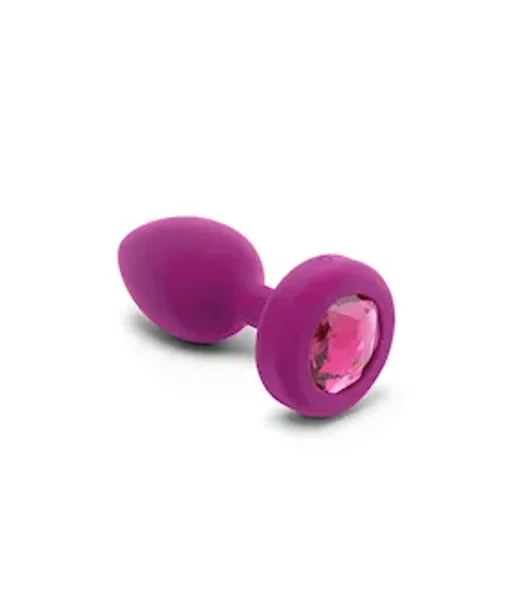 B-vibe Vibrating Jewel Plug - 3.8 Inch - Fuchsia - S/m — image 9 of 16