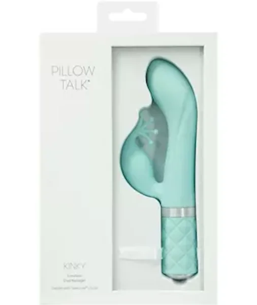 Pillow Talk Kinky Vibrator - Teal - 8.5 Inch — image 12 of 12