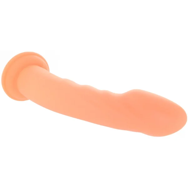 Dillio Platinum Super Eight Silicone 8" Suction Cup Dildo - Peach
