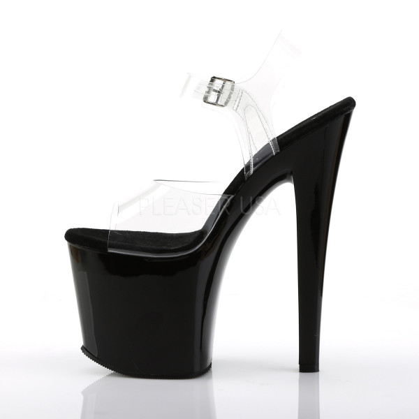 TABOO-708 - 7 1/2" Stiletto Heel Ankle Strap PF Sandal — image 7 of 8