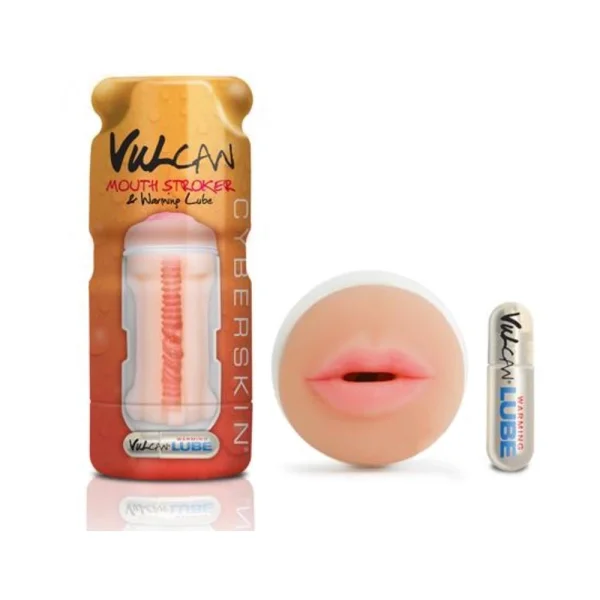 Cyberskin Vulcan Mouth Stroker with Warming Lube — image 5 of 6