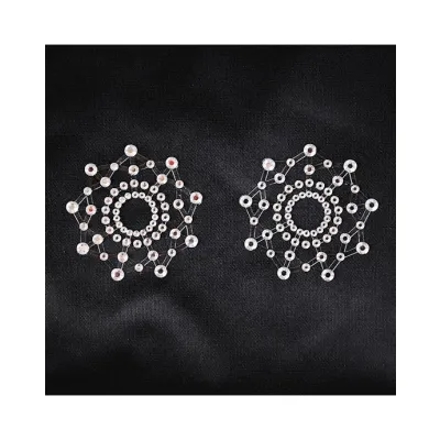 Snowflake Nipple Covers Silver
