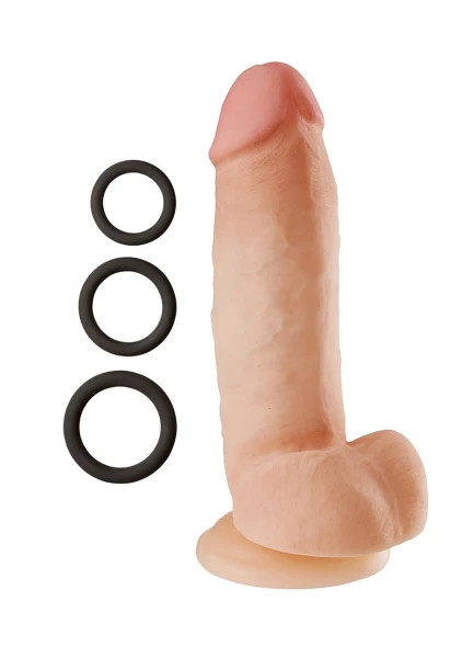 Cloud 9 Dual Density Dildo Touch Thick With Realistic Painted Veins & Balls 8"