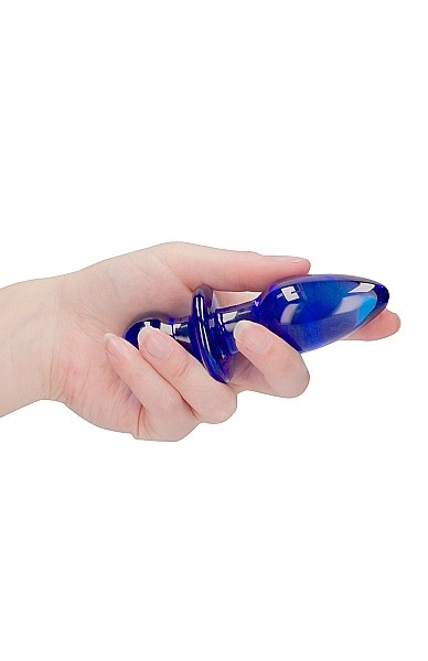 4.5" Rocker Glass Butt Plug