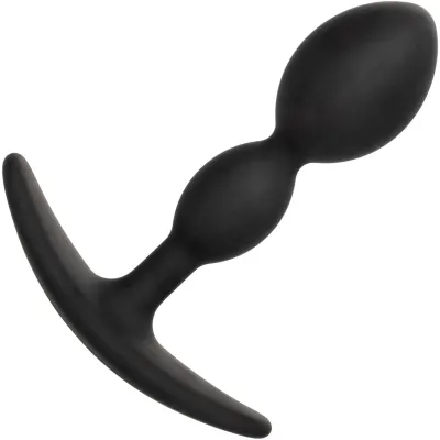 Boundless 2X Teardrop Plug Silicone Butt Plug By CalExotics Black