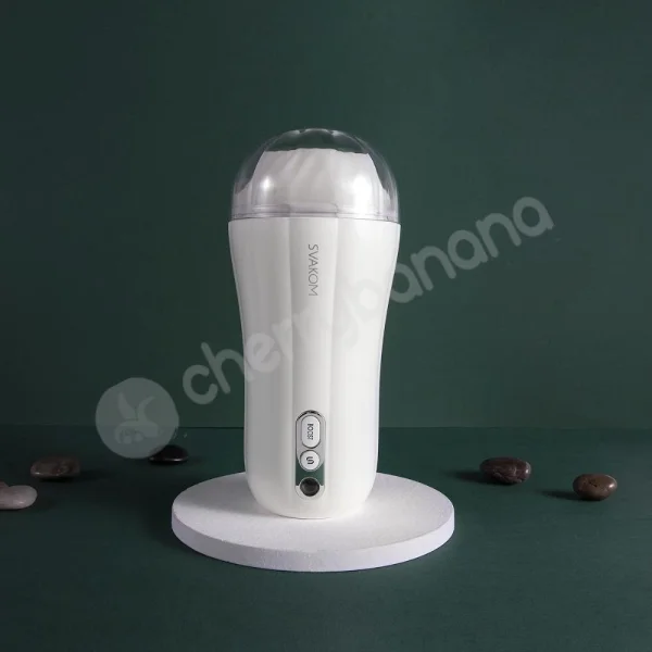 Svakom Robin White Ultra Soft Textured Sleeve In Sturdy Case Masturbator