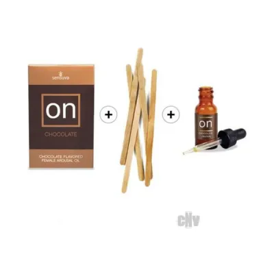 On Chocolate Flavor Female Arousal Oil 5ml 12 Count Refill