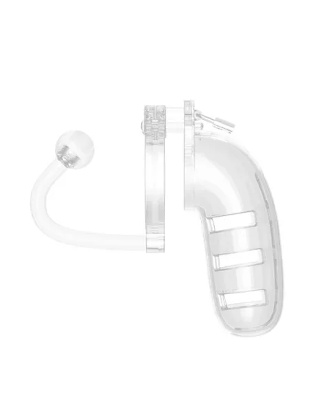 Model 12 - Chasity Cage With Plug - 5.5 Inch - Clear - 5 Inch