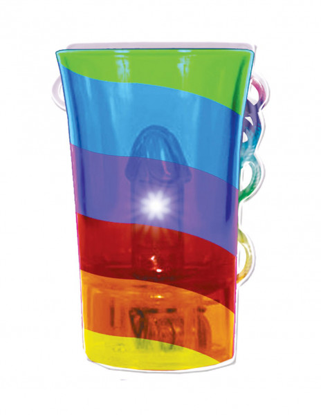 Light Up Rainbow Pecker Shot Glass