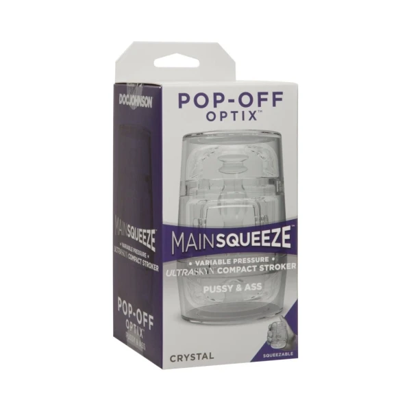 Main Squeeze Pop-off Optix Pussy & Ass Clear