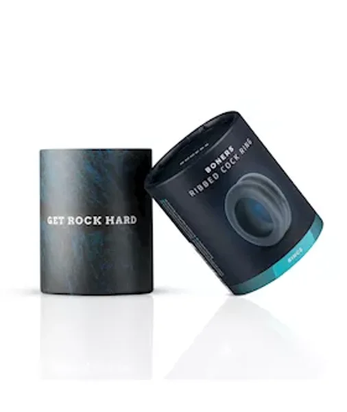 Boners Double Design Cock Ring - Grey — image 4 of 4