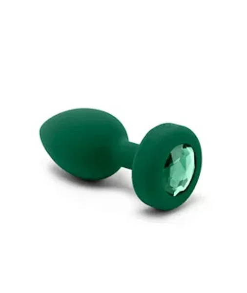B-vibe Vibrating Jewel Plug - Green - M/l — image 9 of 16