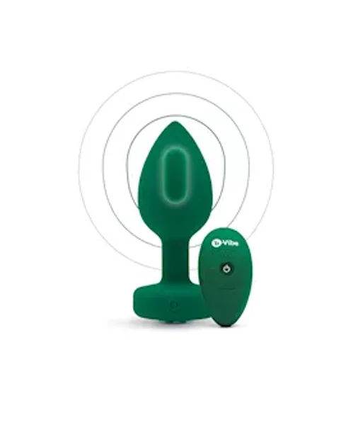 B-vibe Vibrating Jewel Plug - Green - M/l — image 11 of 16
