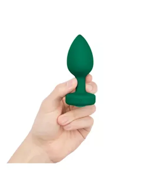B-vibe Vibrating Jewel Plug - Green - M/l — image 12 of 16