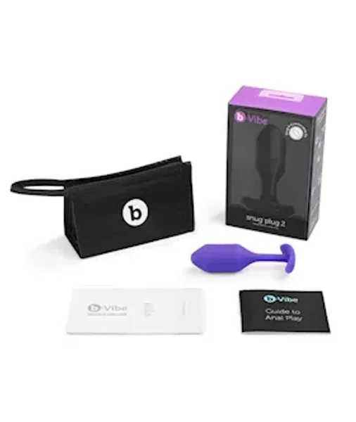 B-vibe Snug Plug 2 - Purple - 4.3 Inch — image 14 of 16
