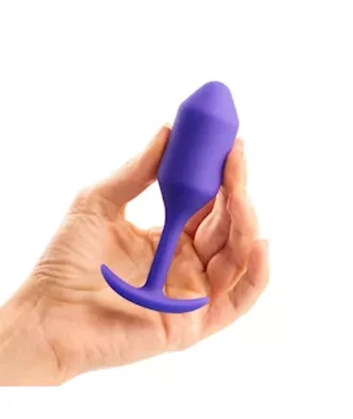 B-vibe Snug Plug 2 - Purple - 4.3 Inch — image 10 of 16