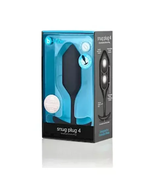 B-vibe Snug Plug 4 - Black - 5.2 Inch — image 11 of 16