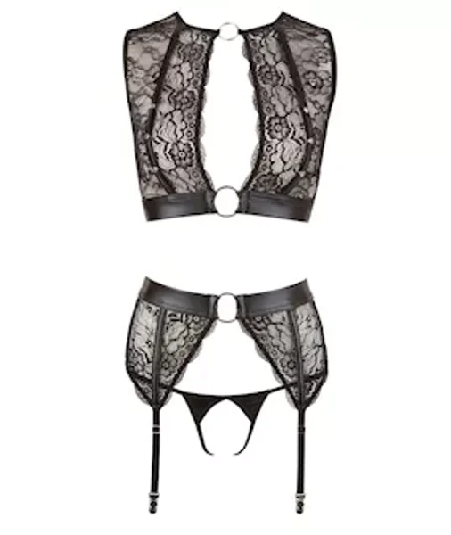 Emma 3-piece Suspender Set - Black - Extra Large — image 15 of 18