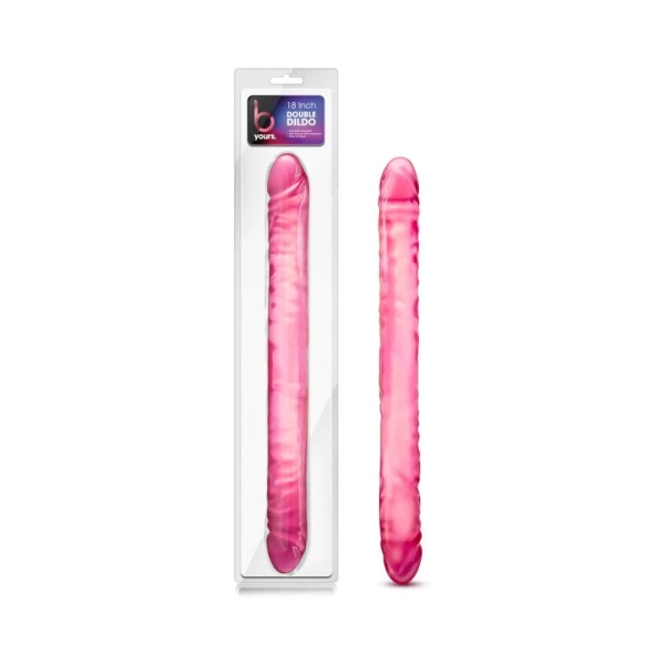B Yours - 18in Double Dildo - Pink — image 10 of 10