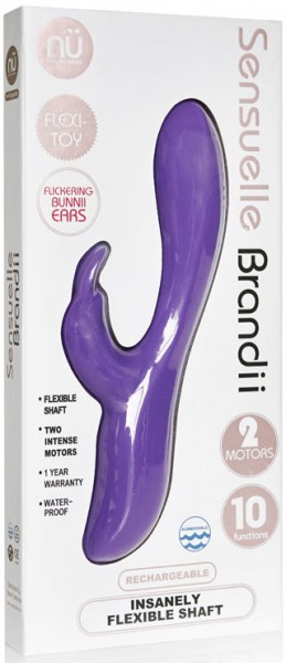 NU Sensuelle Brandii 10 Function Dual Motor Purple