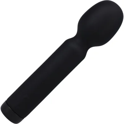 In A Bag Silicone Rechargeable Wand Massager By Doc Johnson Black