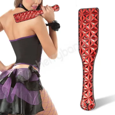 Cherry Banana Thrill Red Faux Leather Spanking Paddle