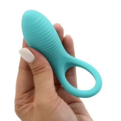 Textured Vibrating Silicone Cock Ring For Couples