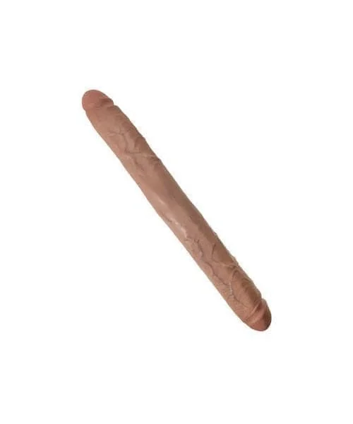 King Cock 16" Thick Double Dildo - Tan