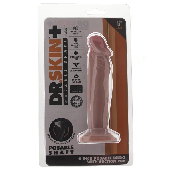 Dr. Skin Plus 6 Inch Posable Dildo