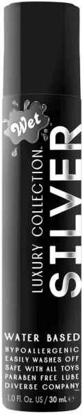Wet Silver Water-Based Lubricant