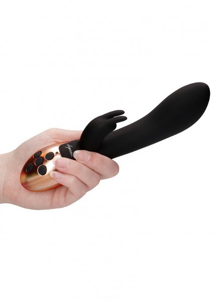 Heating Rabbit Vibrator - Opulent - Black - Vibrator