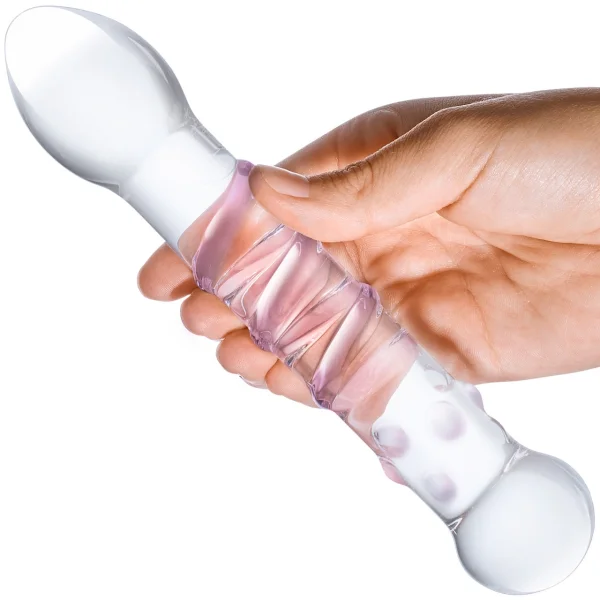 Gläs Spiral Staircase Full Tip G-Spot Glass Dildo