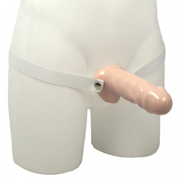 Doc Johnson Realistic Unisex Hollow Strap-On - 7 Inch