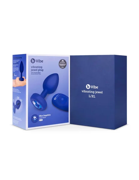 B-Vibe Vibrating Jewel Plug L/XL