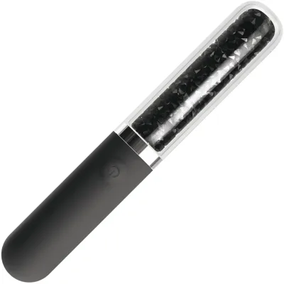 Stardust Posh Silicone Glass Mini Rechargeable Vibrator Black