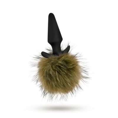 Blush Pom Plug Bunny Tail Silicone Butt Plug