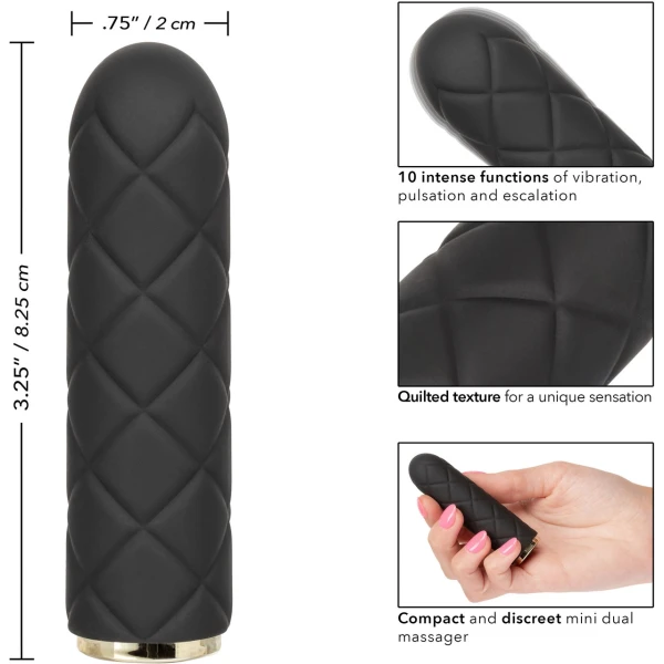 Raven Quilted Seducer Bullet Vibe