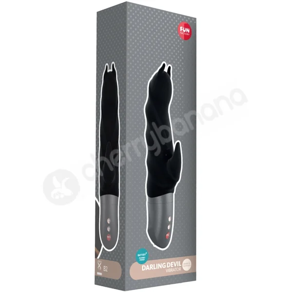 Fun Factory Darling Devil Black 24 Speed Rabbit Vibrator