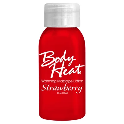 Body Heat Warming Massage Lotion 1 Fl Oz Strawberry
