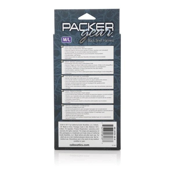 Packer Gear Brief Harness - Medium-large - Black