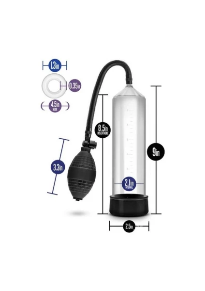 Performance VX101 Enhancement Penis Pump By Blush - Clear