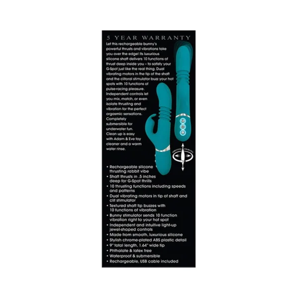 A&e Eve's Rechargeable Thrusting Rabbit