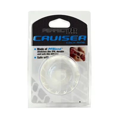 Perfect Fit Cruiser Cock Ring in PFBlend Ice Clear