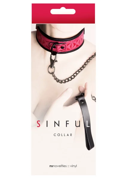 Sinful Black Collar & Leash
