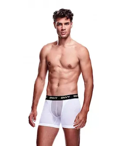 Envy Mesh Long Boxer White  - White - Small/medium — image 2 of 2