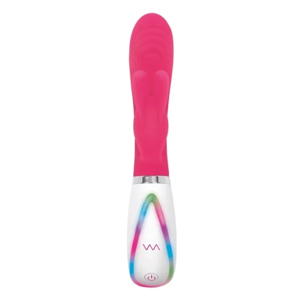 Disco Bunny Rabbit Style Silicone Rechargeable Vibrator by Evolved Novelties