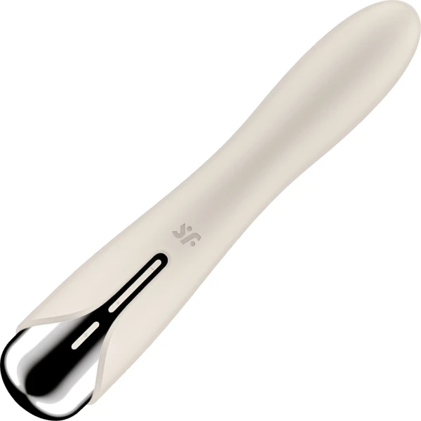 Satisfyer Spinning Vibe 1 Rechargeable Waterproof Silicone G-Spot Vibrator - Beige