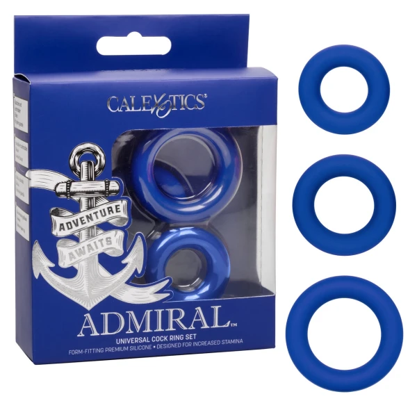 Admiral Universal Cock Ring Set Blue