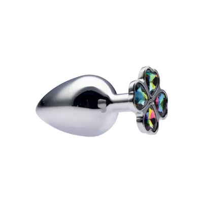 Kink Range Flower Gem Butt Plug 3 7 Inch Rainbow Large